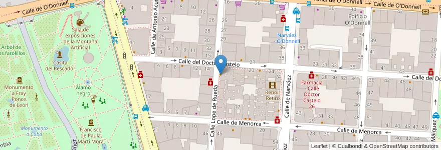 Mapa de ubicacion de Restaurante La Montería en Spagna, Comunidad De Madrid, Comunidad De Madrid, Área Metropolitana De Madrid Y Corredor Del Henares, Madrid.