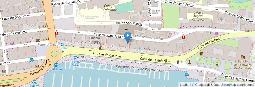 Mapa de ubicacion de Restaurante La Posada del Mar en Sepanyol, Cantabria, Cantabria, Santander, Santander.