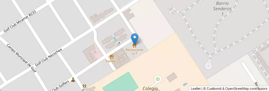 Mapa de ubicacion de Restaurante La T en Argentinië, Buenos Aires, Partido Del Pilar.