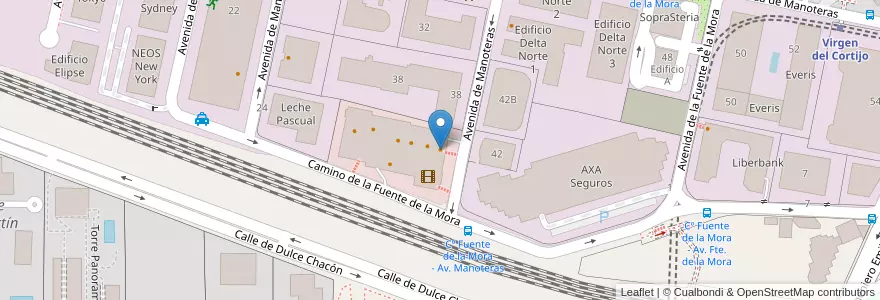 Mapa de ubicacion de Restaurante La Tagliatela en 西班牙, Comunidad De Madrid, Comunidad De Madrid, Área Metropolitana De Madrid Y Corredor Del Henares, Madrid.