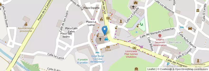 Mapa de ubicacion de Restaurante La Unión en اسپانیا, Castilla Y León, Burgos, Las Merindades, Espinosa De Los Monteros.