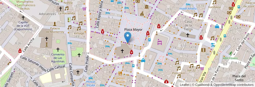 Mapa de ubicacion de Restaurante Las Tapas de Gonzalo en إسبانيا, قشتالة وليون, شلمنقة, دائرة شلمنقة, شلمنقة.