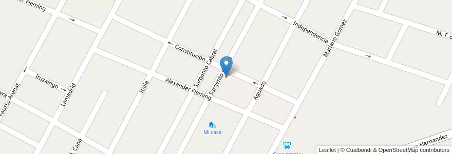 Mapa de ubicacion de Restaurante lomitos en آرژانتین, شیلی, Mendoza, Departamento Rivadavia, Distrito Ciudad De Rivadavia.