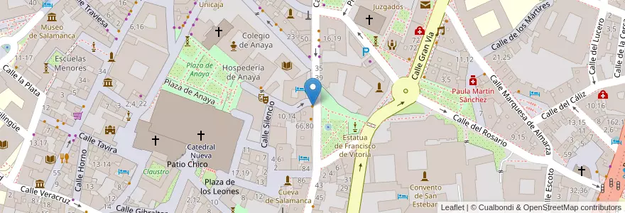 Mapa de ubicacion de Restaurante Los Dominicos en Spain, Castile And León, Salamanca, Campo De Salamanca, Salamanca.
