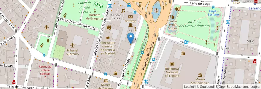 Mapa de ubicacion de Restaurante Mandarín en إسبانيا, منطقة مدريد, منطقة مدريد, Área Metropolitana De Madrid Y Corredor Del Henares, مدريد.