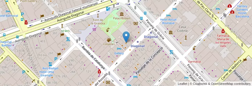 Mapa de ubicacion de Restaurante Margherita -italian en Espanha, Catalunha, Barcelona, Barcelonès, Barcelona.