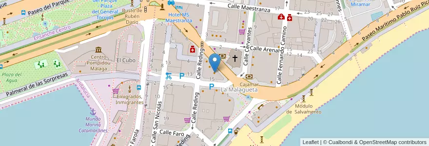 Mapa de ubicacion de Restaurante Marrakech en اسپانیا, Andalucía, Málaga, Málaga-Costa Del Sol, Málaga.