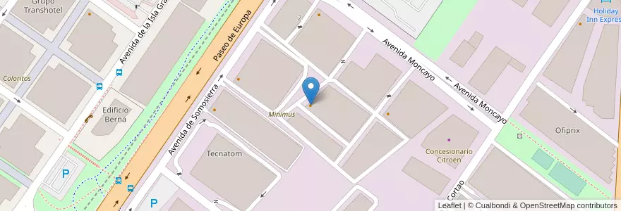 Mapa de ubicacion de Restaurante Moncayo en 西班牙, Comunidad De Madrid, Comunidad De Madrid, Área Metropolitana De Madrid Y Corredor Del Henares, San Sebastián De Los Reyes.