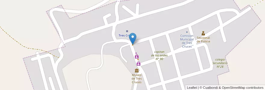 Mapa de ubicacion de Restaurante Navarro en Argentine, Jujuy, Departamento Humahuaca, Comisión Municipal De Tres Cruces, Tres Cruces.