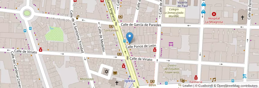 Mapa de ubicacion de Restaurante Negresco en إسبانيا, منطقة مدريد, منطقة مدريد, Área Metropolitana De Madrid Y Corredor Del Henares, مدريد.