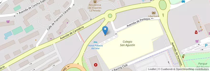 Mapa de ubicacion de Restaurante Neptuno en اسپانیا, Cantabria, استان کانتابریا, Santander, Santander.