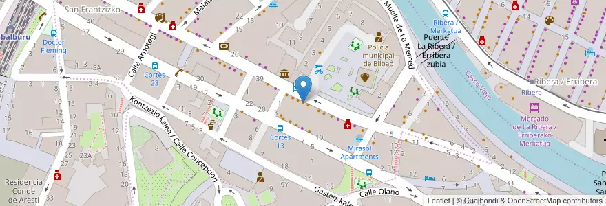 Mapa de ubicacion de Restaurante Nervion en Испания, Страна Басков, Bizkaia, Bilboaldea, Бильбао.