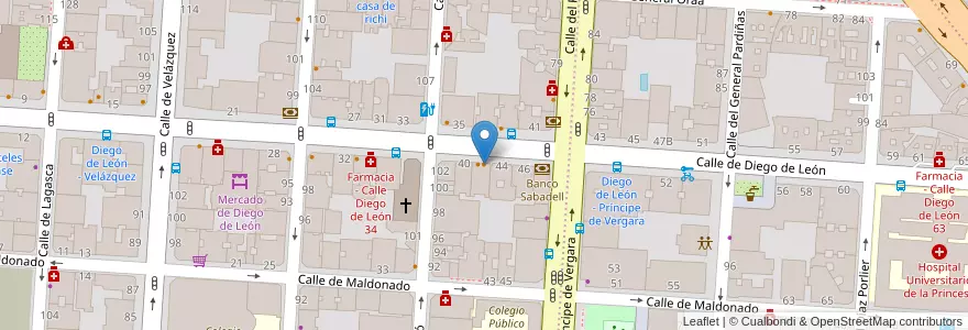 Mapa de ubicacion de Restaurante Nipples en Spanien, Autonome Gemeinschaft Madrid, Autonome Gemeinschaft Madrid, Área Metropolitana De Madrid Y Corredor Del Henares, Madrid.