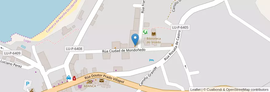 Mapa de ubicacion de Restaurante O Remo en إسبانيا, غاليسيا, لوغو, A Mariña Occidental, O Vicedo.