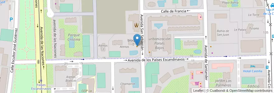 Mapa de ubicacion de Restaurante Pepi en 西班牙, Comunitat Valenciana, Alacant / Alicante, L'Alacantí, Alacant / Alicante.