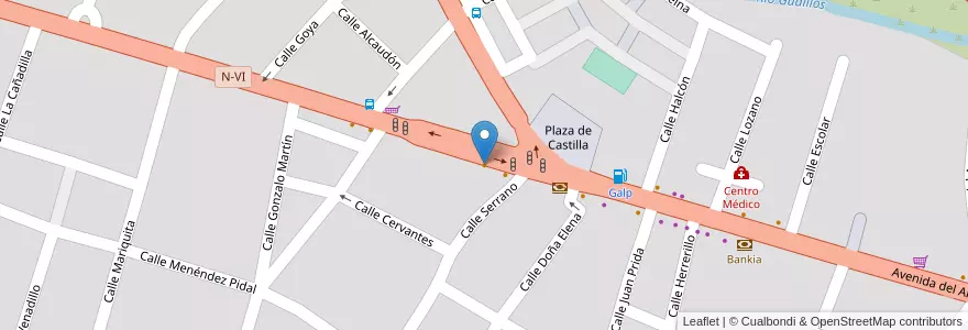 Mapa de ubicacion de Restaurante Polo en Spain, Castile And León, Segovia, El Espinar.