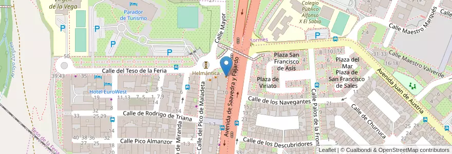 Mapa de ubicacion de Restaurante Pucela en Espagne, Castille-Et-León, Salamanque, Campo De Salamanca, Salamanque.