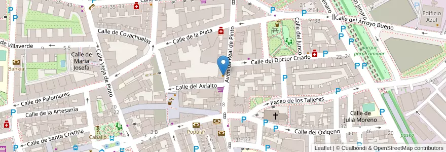 Mapa de ubicacion de Restaurante Real Pinto en Spagna, Comunidad De Madrid, Comunidad De Madrid, Área Metropolitana De Madrid Y Corredor Del Henares, Madrid.