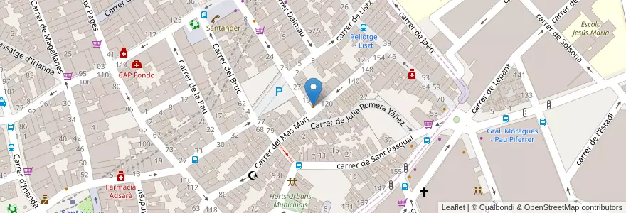 Mapa de ubicacion de Restaurante Rehman en إسبانيا, كتالونيا, برشلونة, بارسلونس, Badalona.