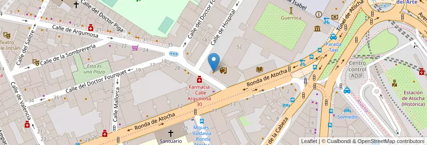 Mapa de ubicacion de Restaurante Reina Sofía en Spanien, Autonome Gemeinschaft Madrid, Autonome Gemeinschaft Madrid, Área Metropolitana De Madrid Y Corredor Del Henares, Madrid.
