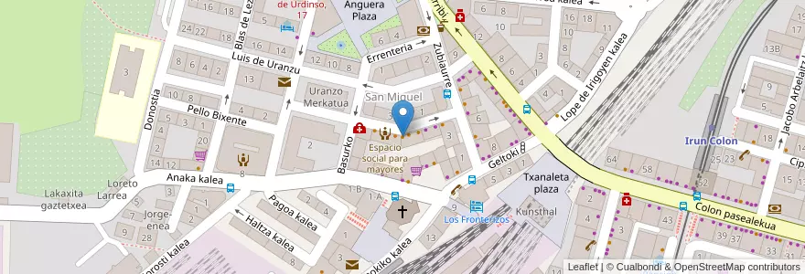 Mapa de ubicacion de Restaurante Romeo en España, Euskadi, Gipuzkoa, Bidasoa Beherea / Bajo Bidasoa, Irun.