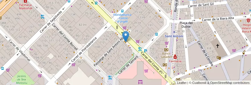 Mapa de ubicacion de Restaurante Roseline Taberna en Sepanyol, Catalunya, Barcelona, Barcelonès, Barcelona.