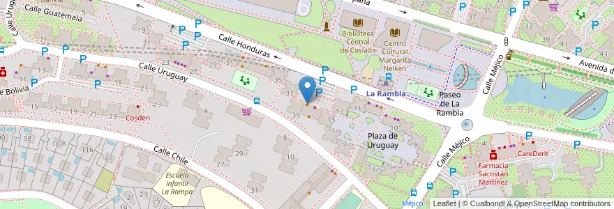 Mapa de ubicacion de Restaurante Sabina en スペイン, マドリード州, Comunidad De Madrid, Área Metropolitana De Madrid Y Corredor Del Henares, Coslada.