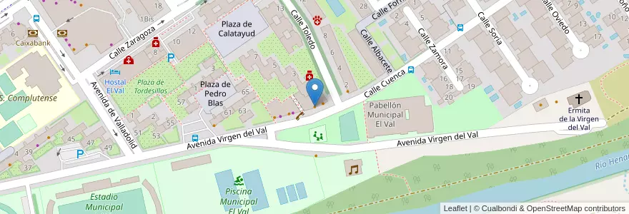 Mapa de ubicacion de Restaurante Sacromonte II en اسپانیا, بخش خودمختار مادرید, بخش خودمختار مادرید, Área Metropolitana De Madrid Y Corredor Del Henares, الکالا د هنارس.