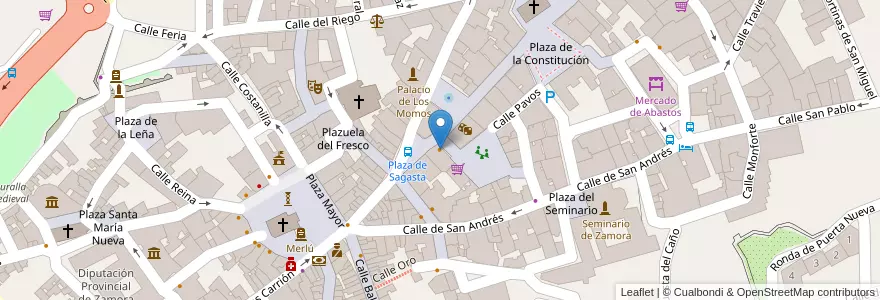 Mapa de ubicacion de Restaurante Serafín en Испания, Кастилия И Леон, Самора, Tierra Del Pan, Самора.