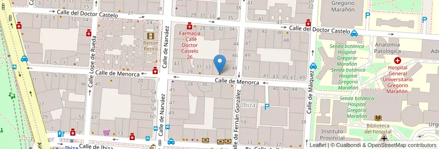Mapa de ubicacion de Restaurante Sidrería Carlos Tartiere en 西班牙, Comunidad De Madrid, Comunidad De Madrid, Área Metropolitana De Madrid Y Corredor Del Henares, Madrid.