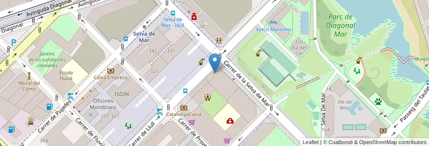 Mapa de ubicacion de Restaurante Sol en スペイン, カタルーニャ州, Barcelona, バルサルネス, Barcelona.