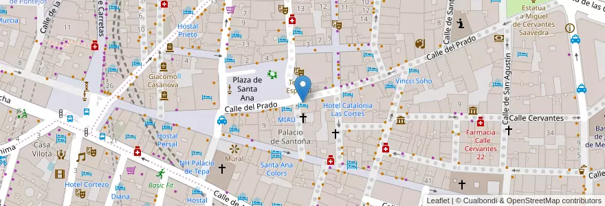 Mapa de ubicacion de Restaurante Tapasbar en Испания, Мадрид, Мадрид, Área Metropolitana De Madrid Y Corredor Del Henares, Мадрид.