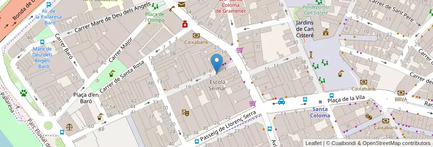 Mapa de ubicacion de Restaurante Tremendos en Espanha, Catalunha, Barcelona, Barcelonès, Santa Coloma De Gramenet.