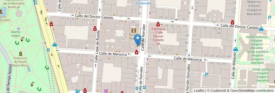 Mapa de ubicacion de Restaurante Triana en 스페인, Comunidad De Madrid, Comunidad De Madrid, Área Metropolitana De Madrid Y Corredor Del Henares, 마드리드.