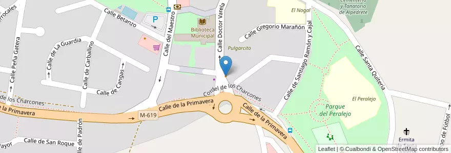 Mapa de ubicacion de Restaurante Varela en اسپانیا, بخش خودمختار مادرید, بخش خودمختار مادرید, Cuenca Del Guadarrama, Alpedrete.