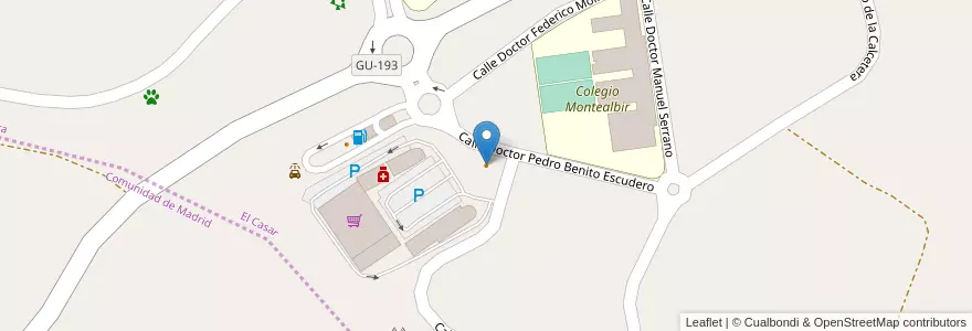 Mapa de ubicacion de Restaurante Yummy en اسپانیا, Castilla-La Mancha, گوادالاخارا, El Casar.