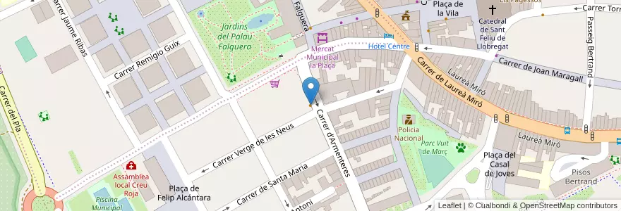 Mapa de ubicacion de Restaurante Zen en Spagna, Catalunya, Barcelona, Baix Llobregat, Sant Feliu De Llobregat.
