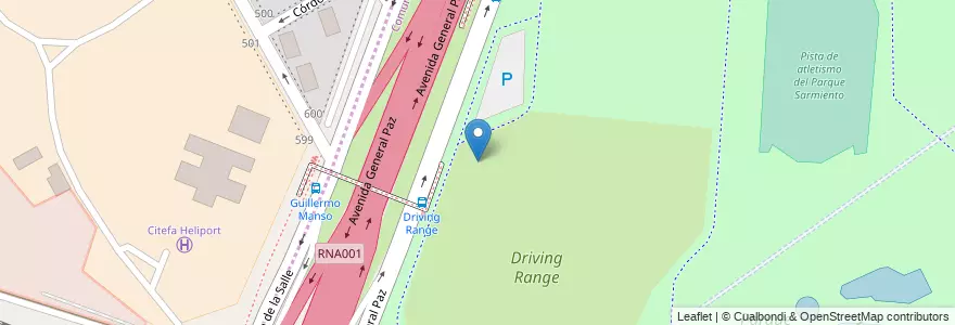 Mapa de ubicacion de Resto & Driving, Saavedra en Argentinië, Ciudad Autónoma De Buenos Aires, Comuna 12, Partido De Vicente López, Buenos Aires, Vicente López.