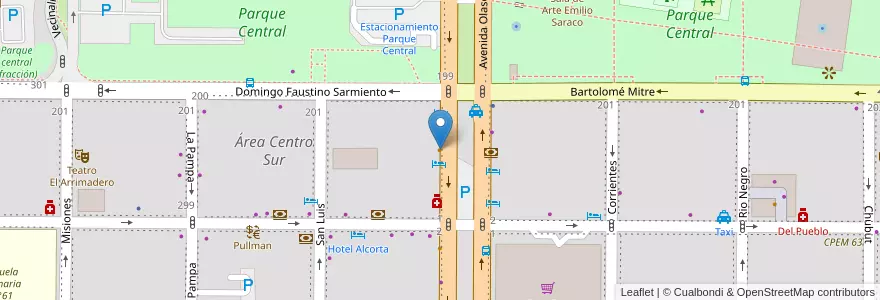 Mapa de ubicacion de Resto jimmy Bar en Аргентина, Чили, Неукен, Departamento Confluencia, Municipio De Neuquén, Neuquén.