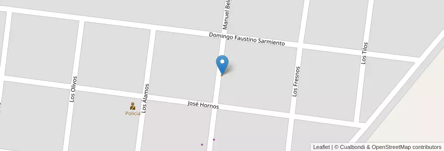 Mapa de ubicacion de Resturante del Club Social San Emilio en Arjantin, Buenos Aires, Partido De General Viamonte.