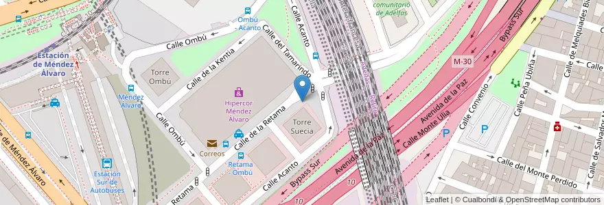 Mapa de ubicacion de RETAMA, CALLE, DE LA,1 en Испания, Мадрид, Мадрид, Área Metropolitana De Madrid Y Corredor Del Henares, Мадрид.