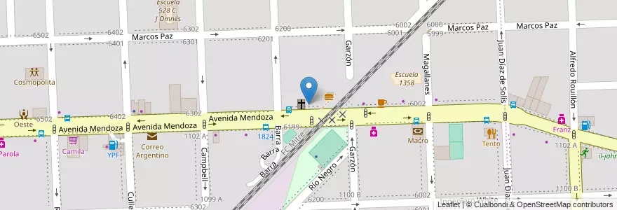 Mapa de ubicacion de Revolution en アルゼンチン, サンタフェ州, Departamento Rosario, Municipio De Rosario, ロサリオ.