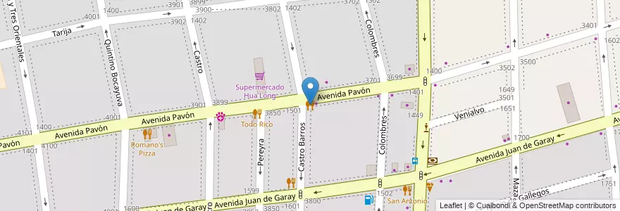 Mapa de ubicacion de Rey de Copas, Boedo en الأرجنتين, Ciudad Autónoma De Buenos Aires, Comuna 5, Buenos Aires.