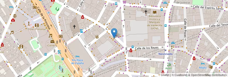 Mapa de ubicacion de Rey de Tallarines en Испания, Мадрид, Мадрид, Área Metropolitana De Madrid Y Corredor Del Henares, Мадрид.