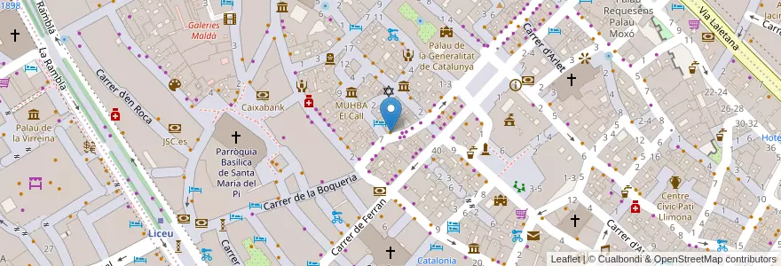 Mapa de ubicacion de Rey del Mojito en Espagne, Catalogne, Barcelone, Barcelonais, Barcelone.