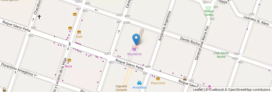 Mapa de ubicacion de Rey Norte en Argentina, Buenos Aires, Partido De Moreno, Moreno.