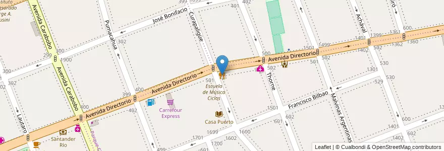 Mapa de ubicacion de RI & K Pizza, Parque Chacabuco en 아르헨티나, Ciudad Autónoma De Buenos Aires, Comuna 7, 부에노스아이레스.