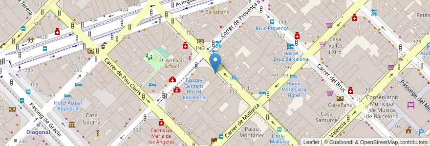 Mapa de ubicacion de Ria Kamba en اسپانیا, Catalunya, Barcelona, Barcelonès, Barcelona.