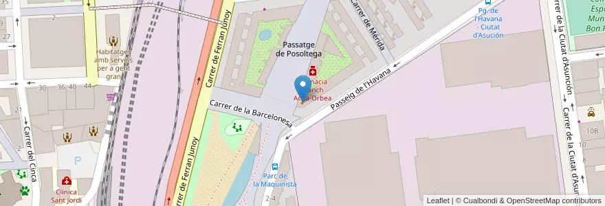 Mapa de ubicacion de Rías Gallegas en İspanya, Catalunya, Barcelona, Barcelonès, Barcelona.