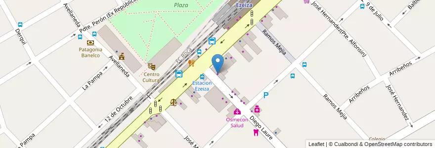 Mapa de ubicacion de Ribeiro en Arjantin, Buenos Aires, Partido De Ezeiza, Ezeiza.